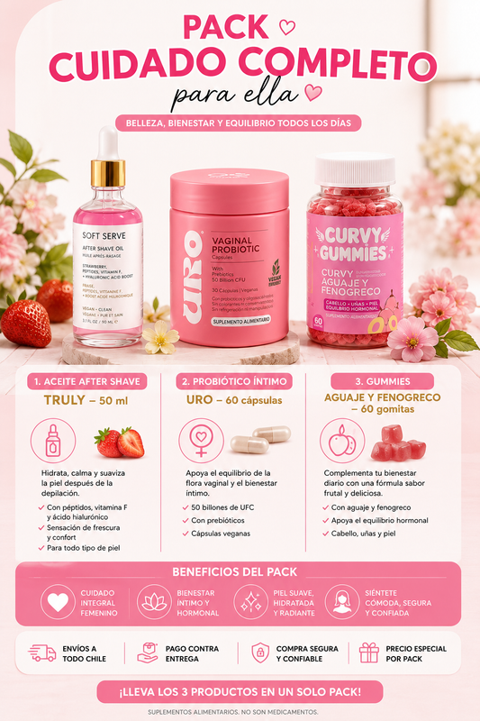 Pack Cuidado Completo para Ella: Belleza y Bienestar en 3 Pasos 💖