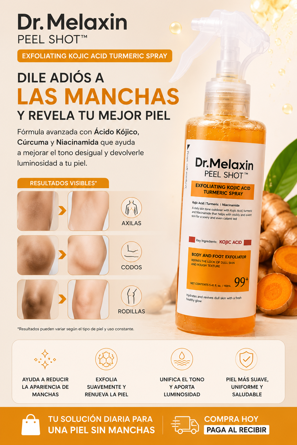 Dr. Melaxin Peel Shot PS  | Dile adiós a las manchas y revela una piel más uniforme
