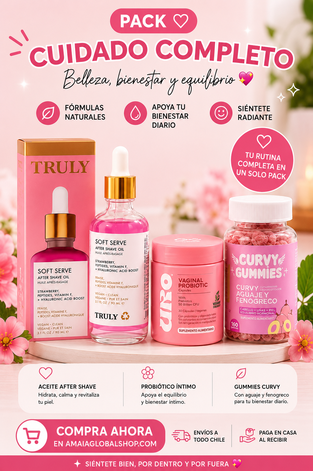 Pack Cuidado Completo para Ella: Belleza y Bienestar en 3 Pasos 💖