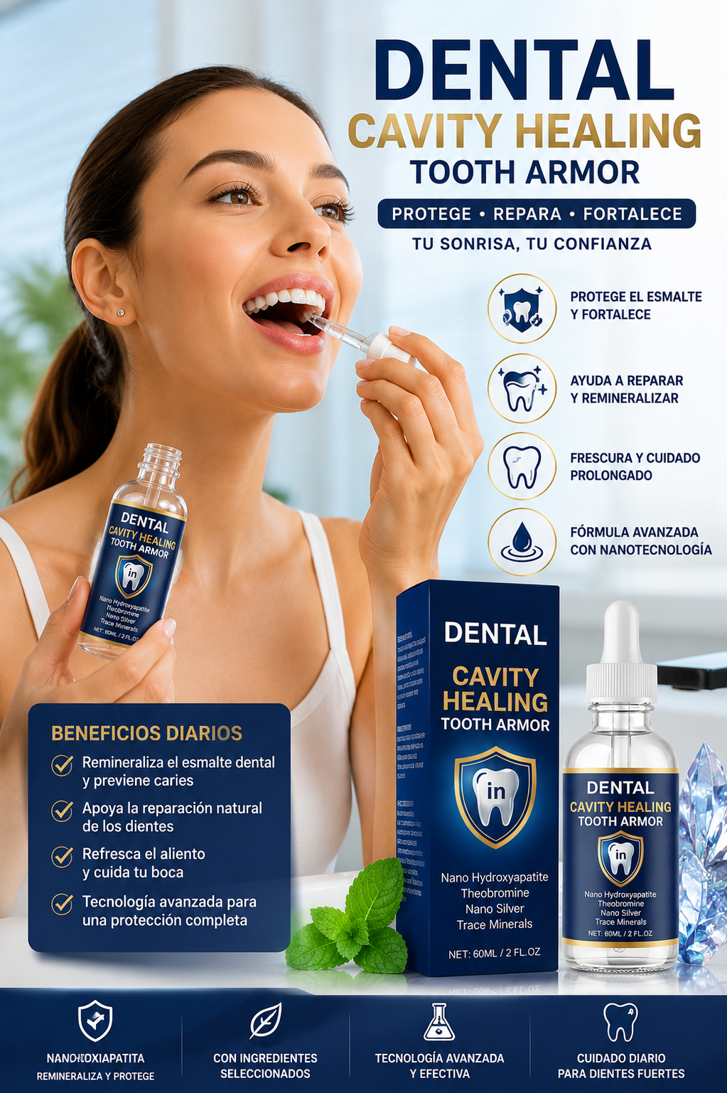 Protección avanzada para una sonrisa más fuerte — Dental Tooth Armor