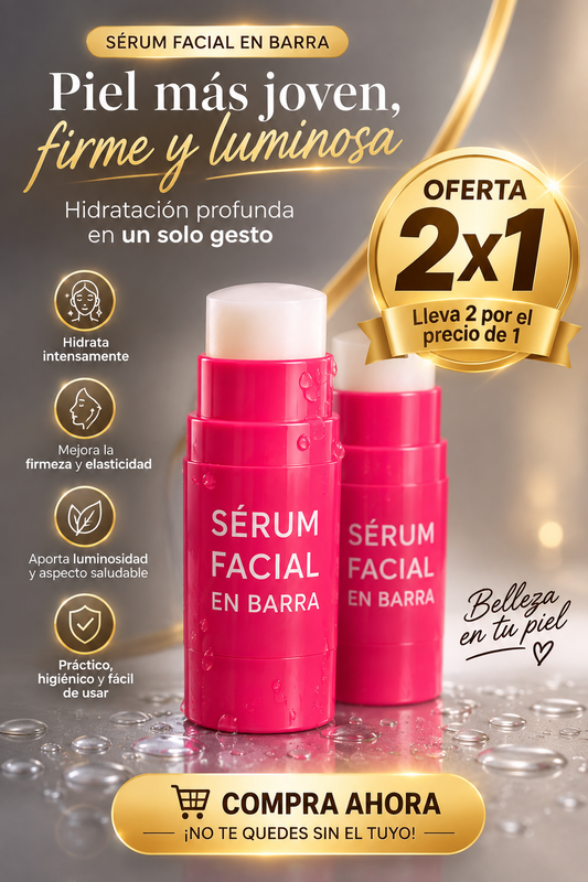 Sérum Facial en Barra Hidratante — Hidratación Profunda al Instante